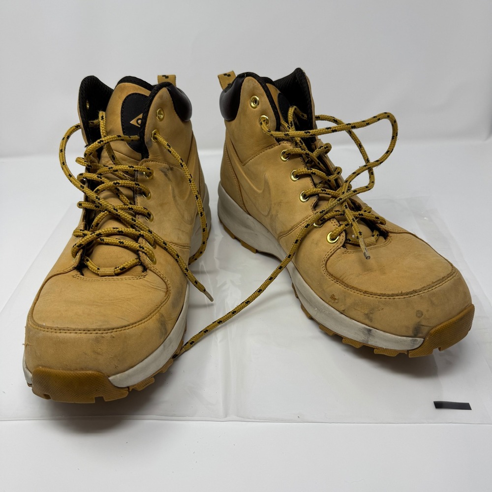 Nike ACG Mens 12‎ Tan Leather Waterproof Hiking Boots 454350-700 Haystack Casual